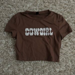 Shein Cowgirl Baby Tee